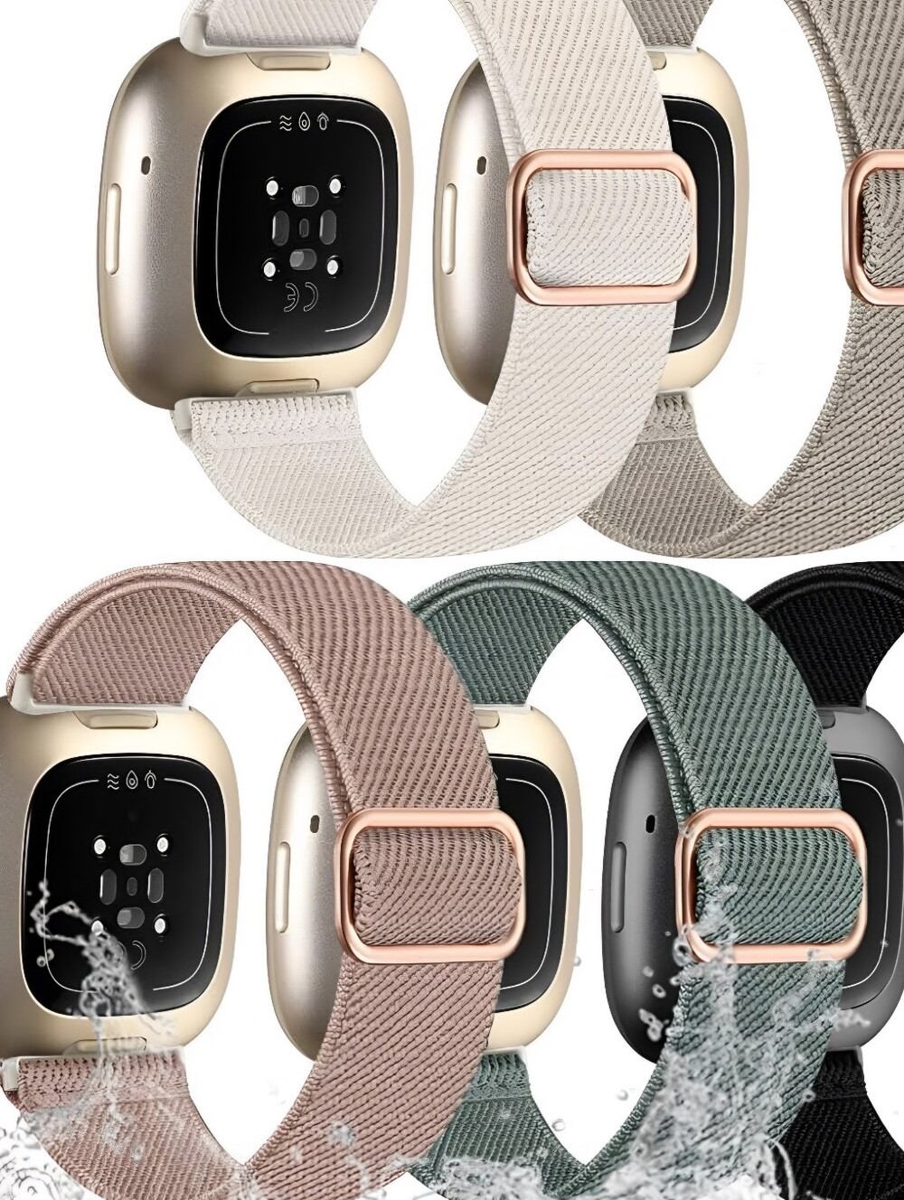 Fitbit Versa 4 Bands for Woman/Versa 3 Band, Compatible with Fitbit Sense 2 etc - Picture 6 of 7